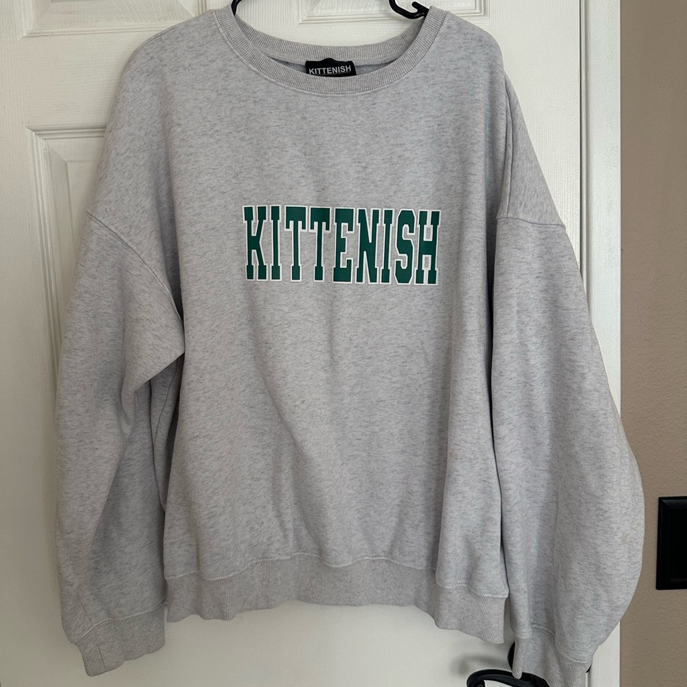 Kittenish varsity style sweatshirt